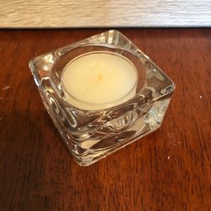Gold Canyon polished square tealight glass